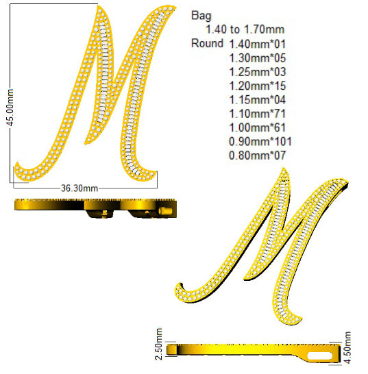 SP5948-M — Pendant - 9k Yellow Gold detail
