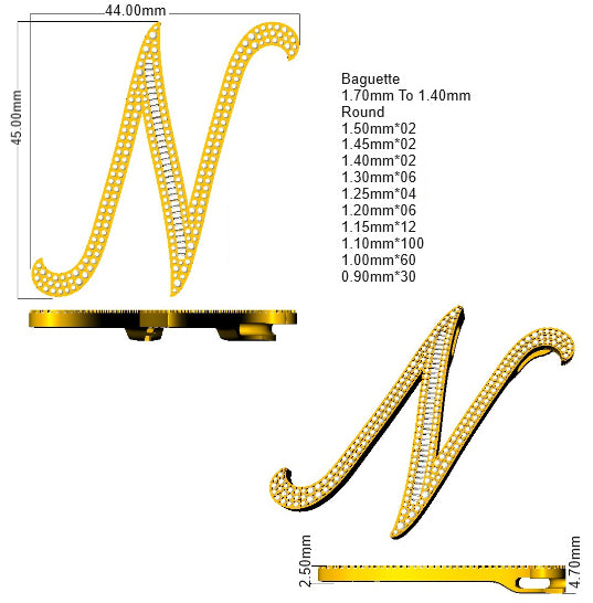 SP5948-N — Pendant - 9k Yellow Gold detail