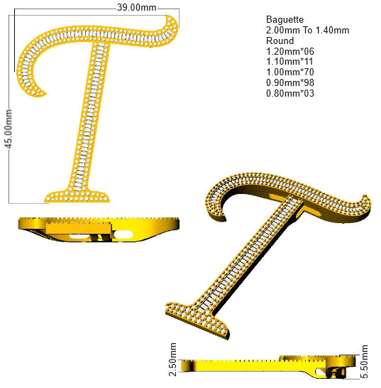 SP5948-T — Pendant - 9k Yellow Gold detail