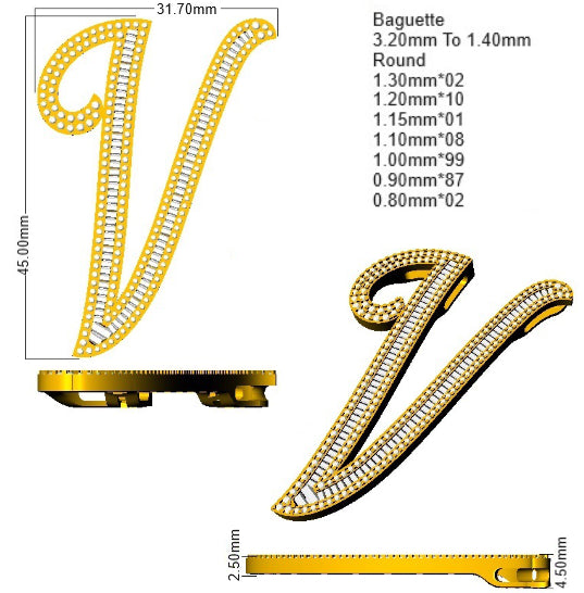 SP5948-V — Pendant - 9k Yellow Gold detail