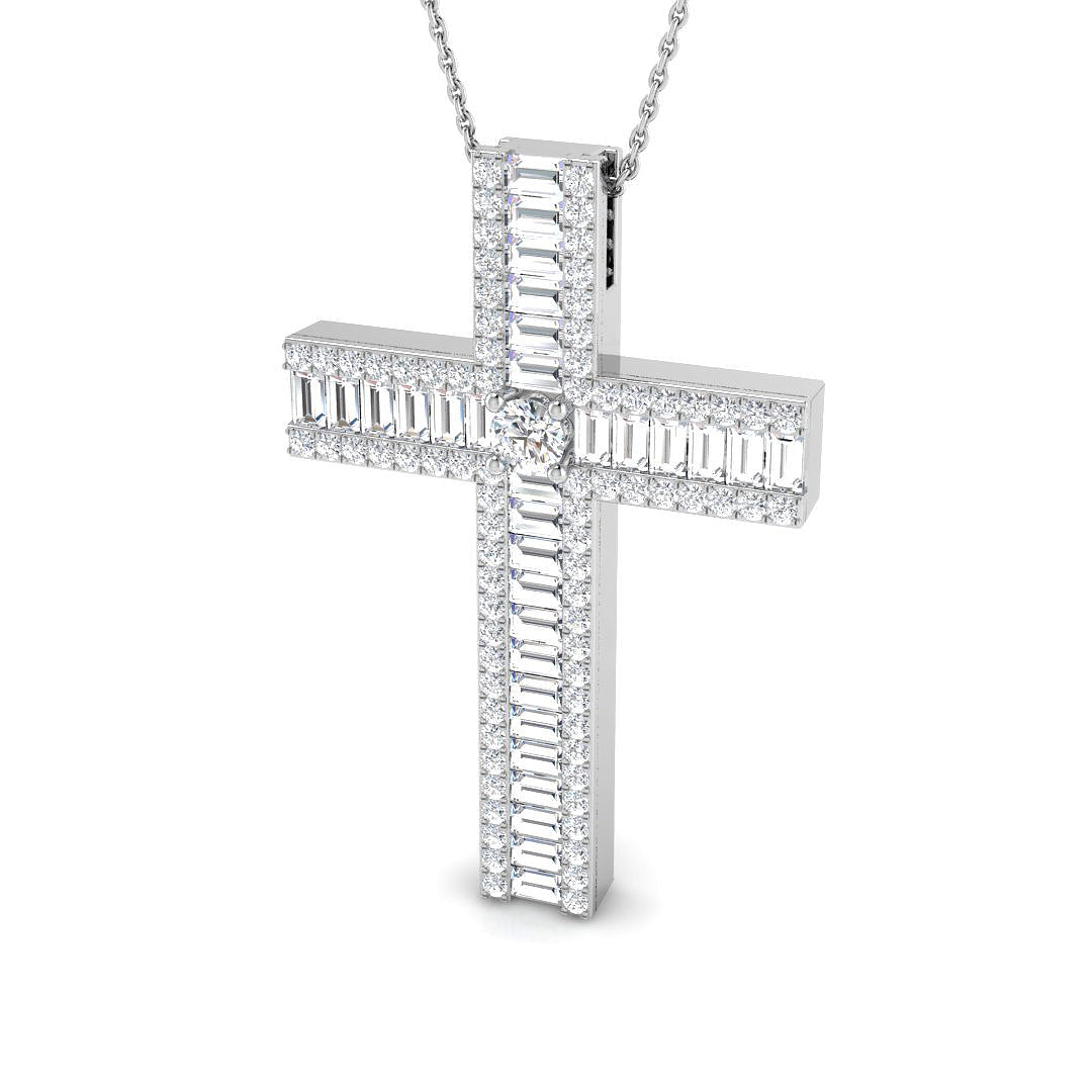 SP5970 — Cross - 9k White Gold