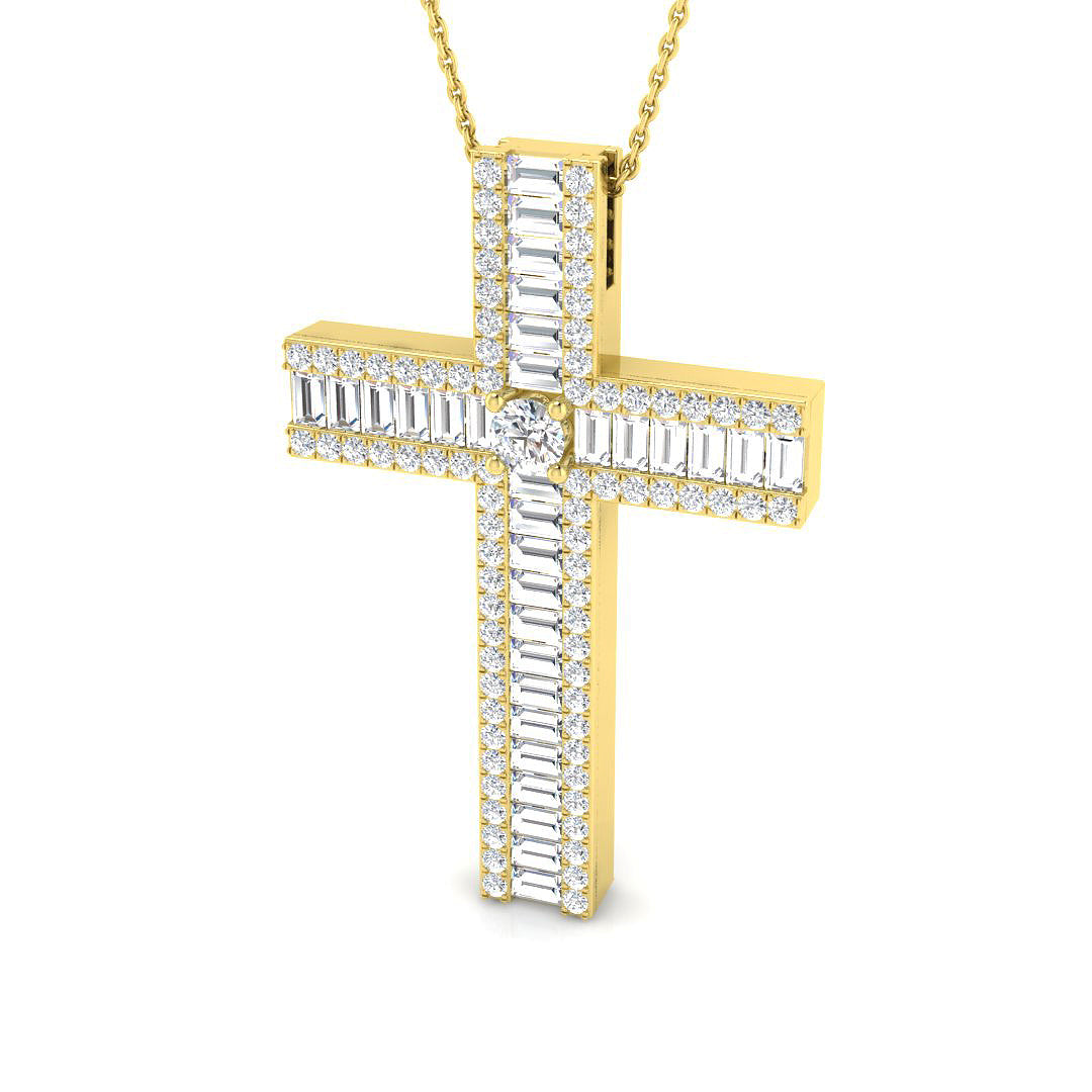 SP5970 — Cross - 9k Yellow Gold