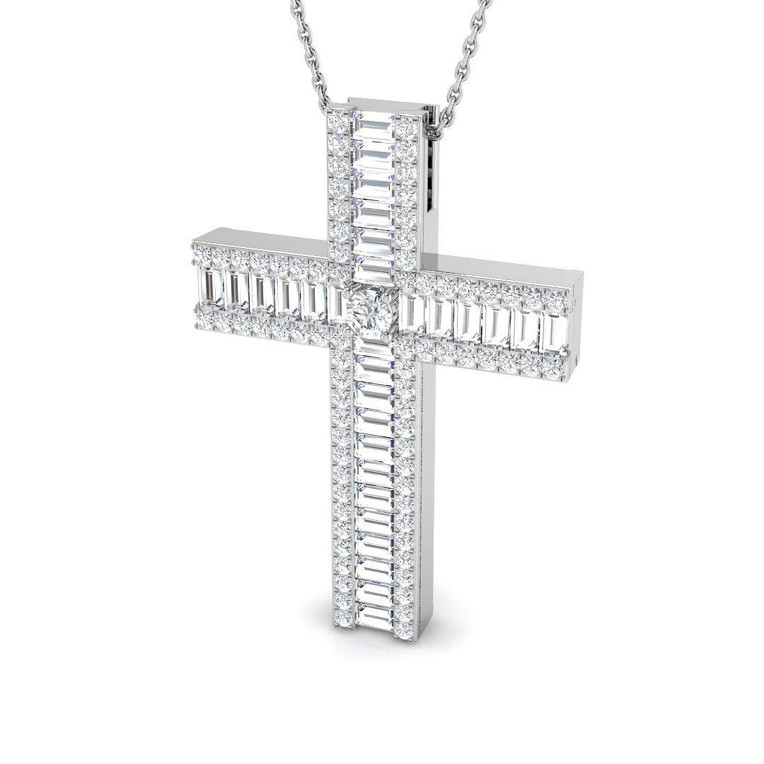 SP5971 — Cross - 9k White Gold