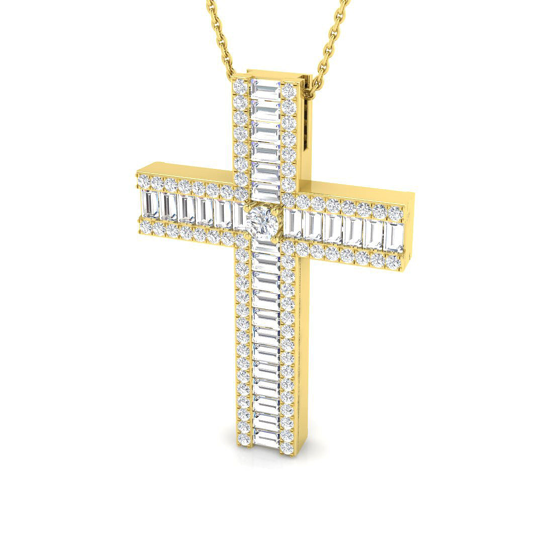 SP5971 — Cross - 9k Yellow Gold