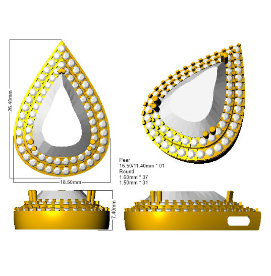 SP5978 — Pendant - 9k Yellow Gold detail