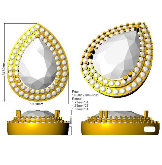 SP5979 — Pendant - 9k Yellow Gold detail