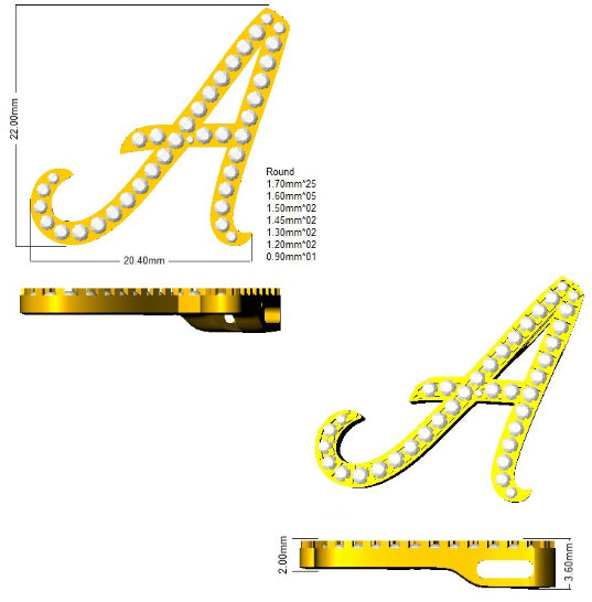 SP6014-A — Pendant - 9k Yellow Gold detail