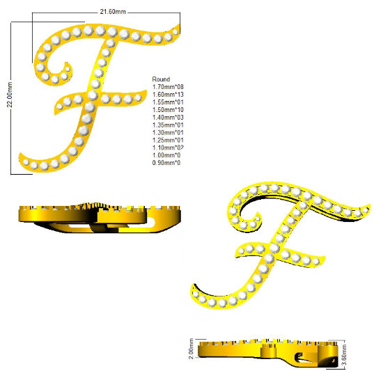 SP6014-F — Pendant - 9k Yellow Gold detail
