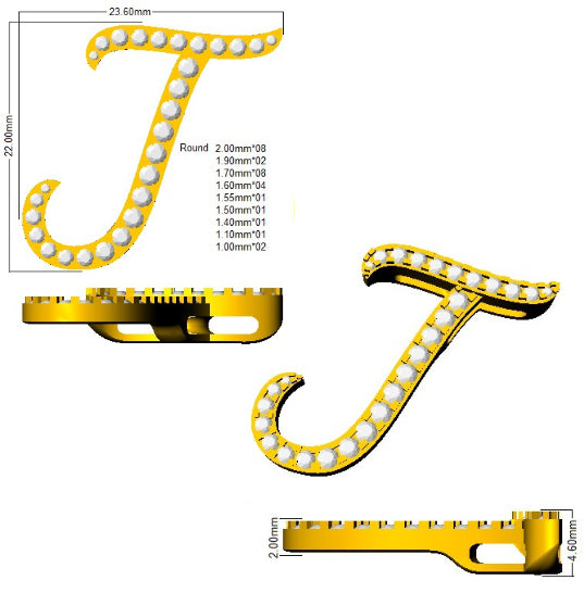 SP6014-J — Pendant - 9k Yellow Gold detail