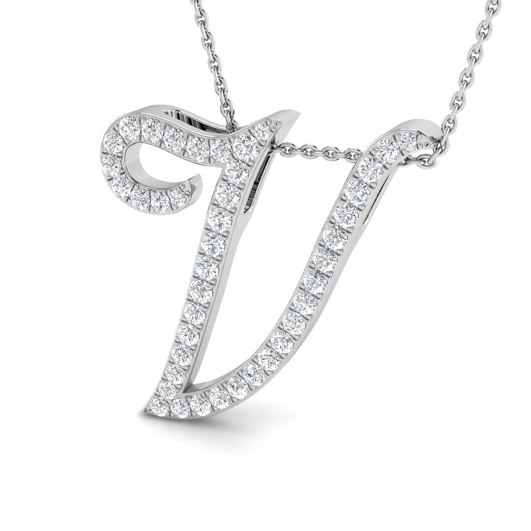SP6014-V — Pendant - 9k White Gold