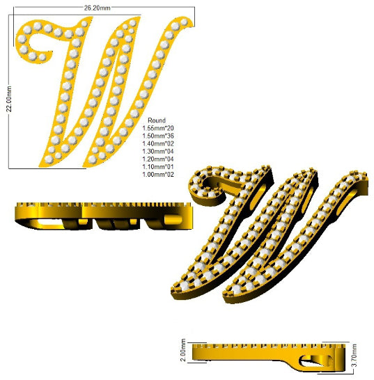 SP6014-W — Pendant - 9k Yellow Gold detail