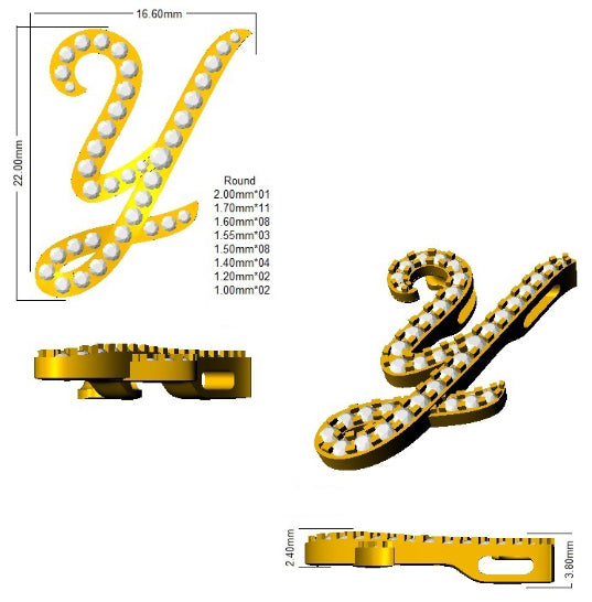 SP6014-Y — Pendant - 9k Yellow Gold detail
