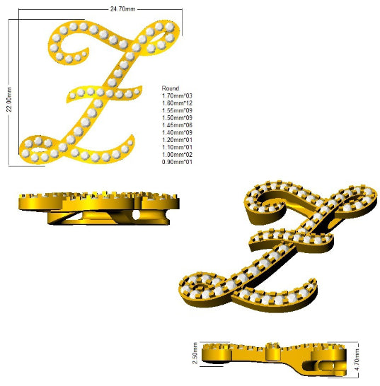 SP6014-Z — Pendant - 9k Yellow Gold detail