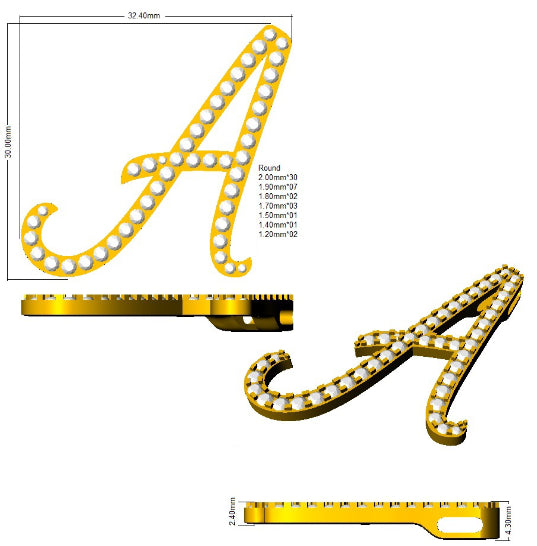 SP6016-A — Pendant - 9k Yellow Gold detail