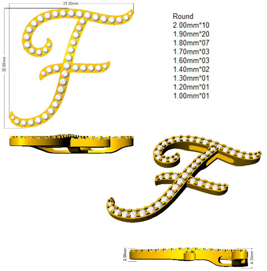 SP6016-F — Pendant - 9k Yellow Gold detail