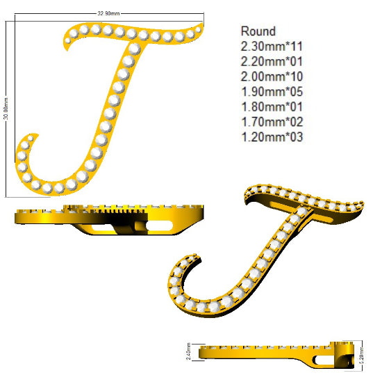 SP6016-J — Pendant - 9k Yellow Gold detail