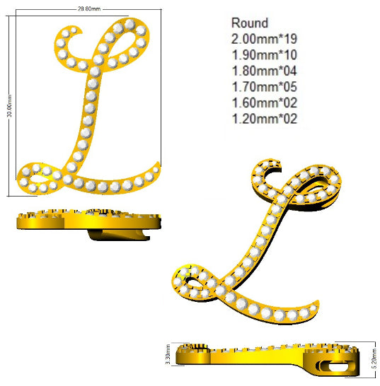 SP6016-L — Pendant - 9k Yellow Gold detail