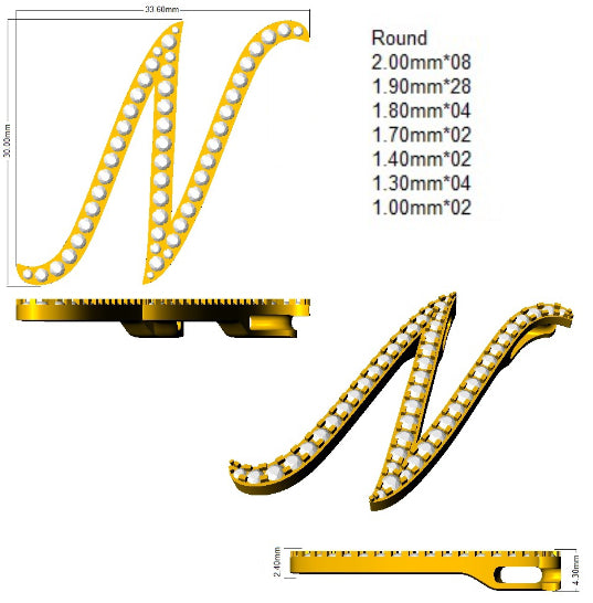 SP6016-N — Pendant - 9k Yellow Gold detail