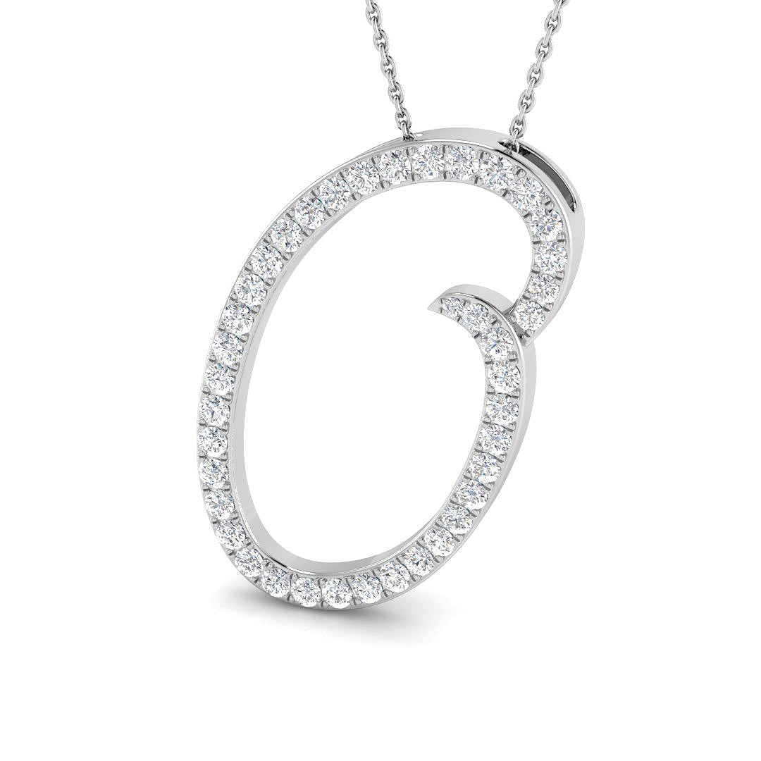 SP6016-O — Pendant - 9k White Gold