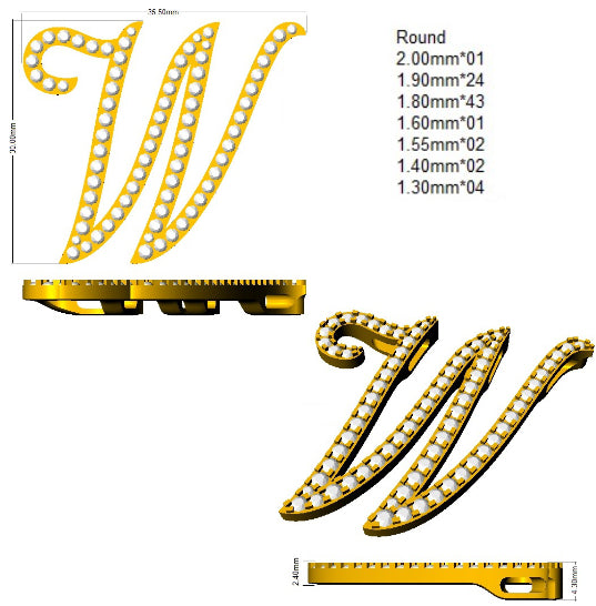 SP6016-W — Pendant - 9k Yellow Gold detail