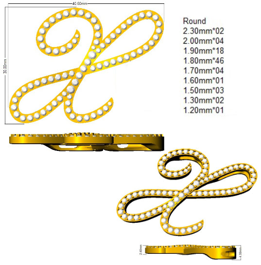 SP6016-X — Pendant - 9k Yellow Gold detail