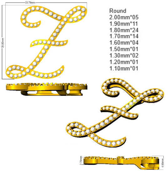 SP6016-Z — Pendant - 9k Yellow Gold detail