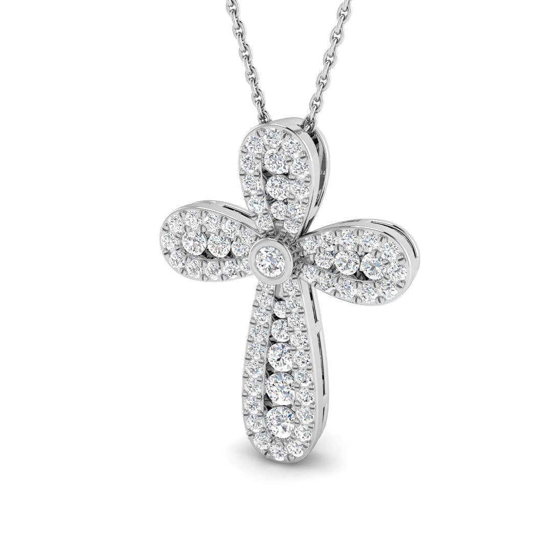 SP6026 — Cross - 9k White Gold