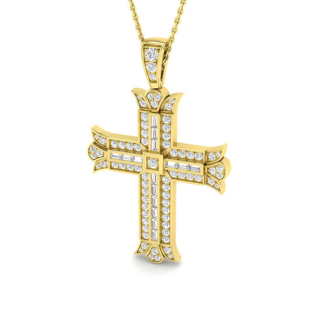 SP6038 — Cross - 9k Yellow Gold