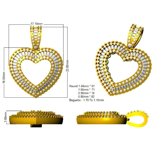 SP6050 — Pendant - 9k Yellow Gold detail