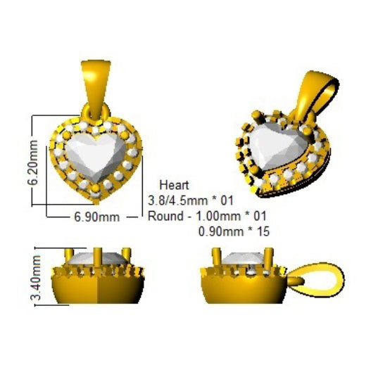 SP6056 — Pendant - 9k Yellow Gold detail