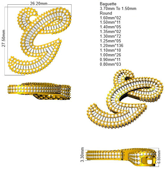 SP6069-G — Pendant - 9k Yellow Gold detail