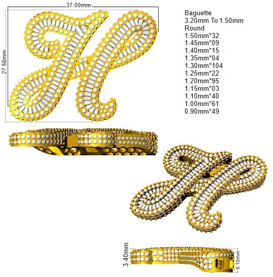 SP6069-H — Pendant - 9k Yellow Gold detail