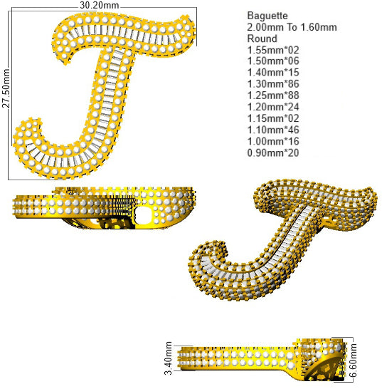 SP6069-J — Pendant - 9k Yellow Gold detail