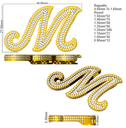 SP6069-M — Pendant - 9k Yellow Gold detail