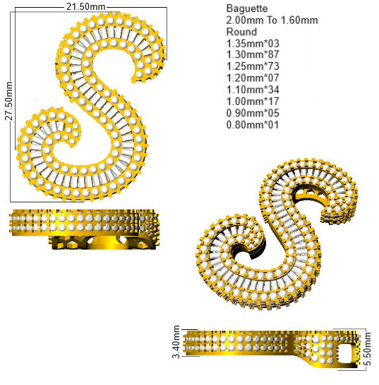 SP6069-S — Pendant - 9k Yellow Gold detail