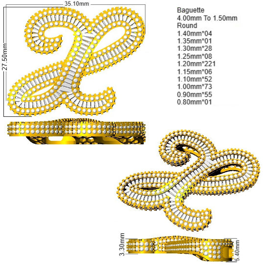 SP6069-X — Pendant - 9k Yellow Gold detail