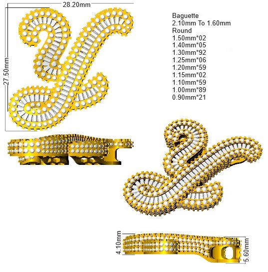 SP6069-Y — Pendant - 9k Yellow Gold detail