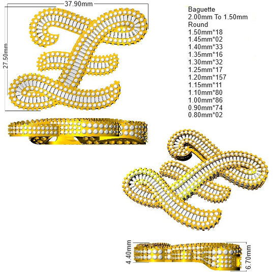 SP6069-Z — Pendant - 9k Yellow Gold detail