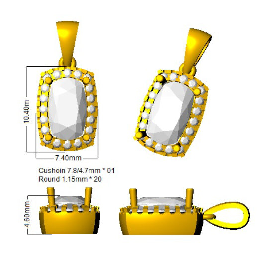 SP6082 — Pendant - 9k Yellow Gold detail