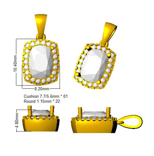 SP6083 — Pendant - 9k Yellow Gold detail