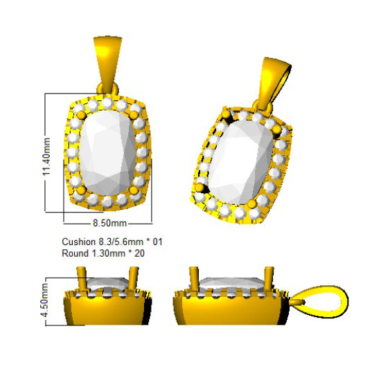 SP6084 — Pendant - 9k Yellow Gold detail