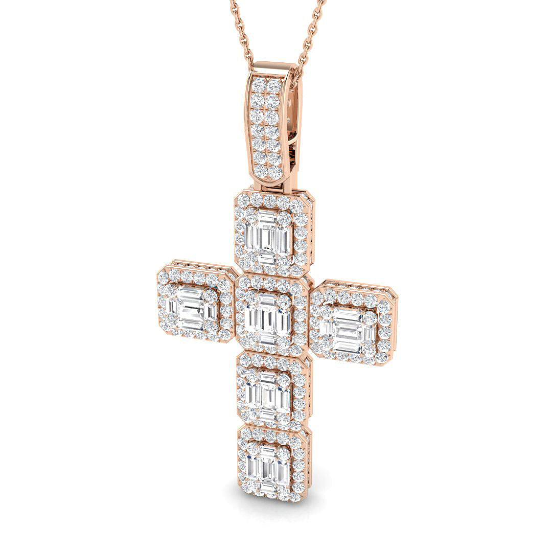 SP6091 — Cross - 9k Rose Gold
