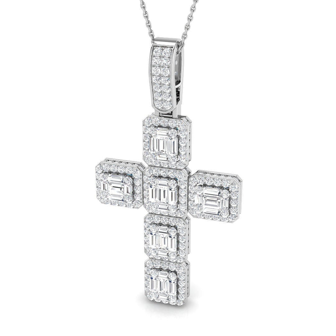 SP6091 — Cross - 9k White Gold