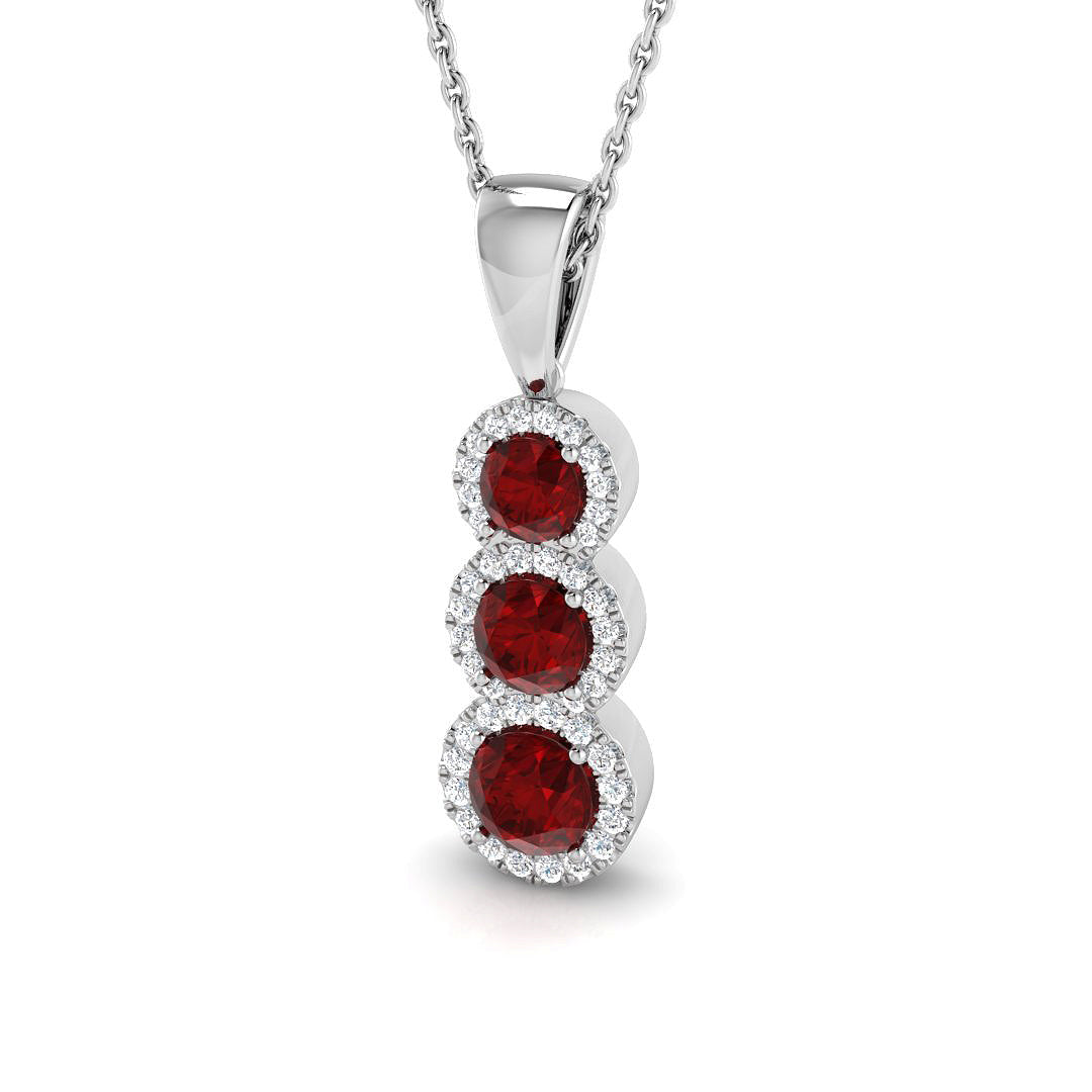 SP6103 — Pendant - 18 KT White Gold