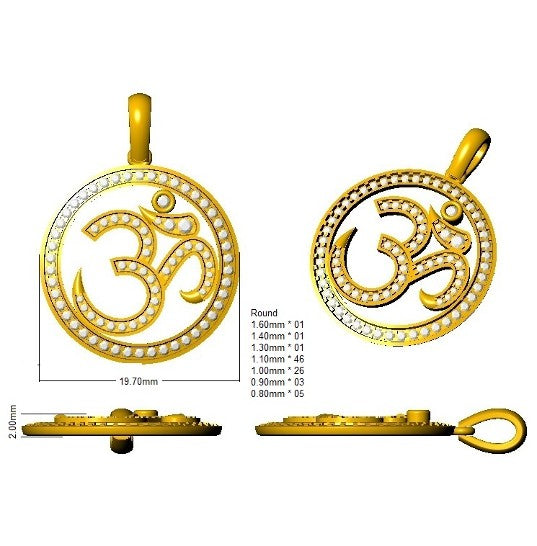 SP6106 — Pendant - 9k Yellow Gold detail