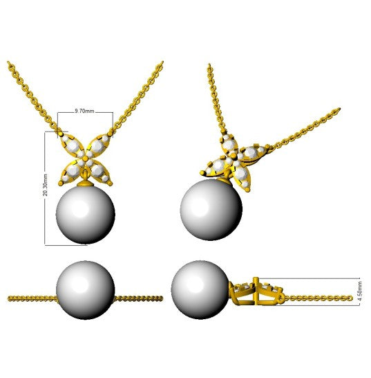 SP6113 — Pendant - 9k Yellow Gold detail