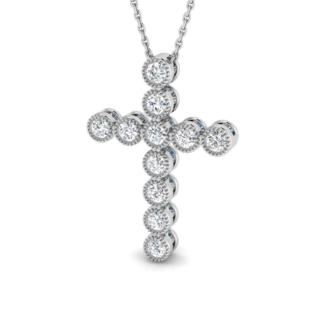 SP6138 — Cross - 9k White Gold