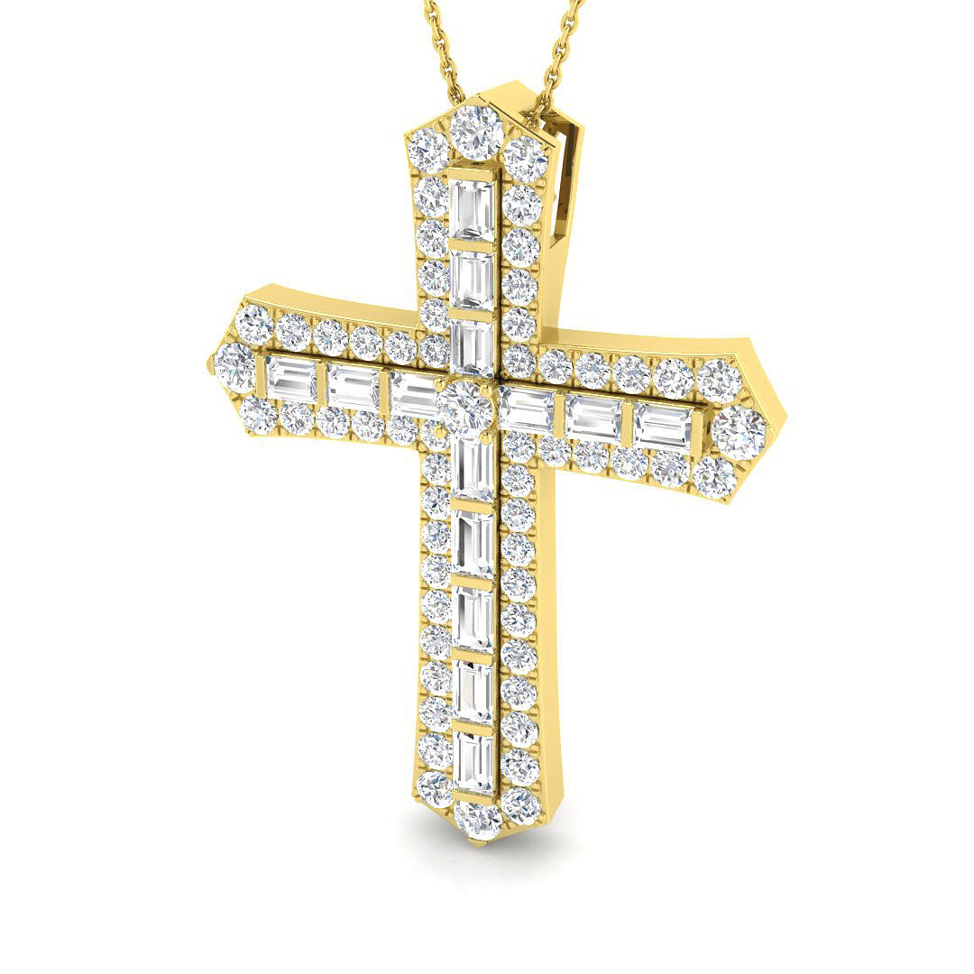 SP6144 — Cross - 9k Yellow Gold