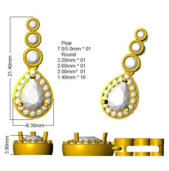SP6162 — Pendant - 9k Yellow Gold detail