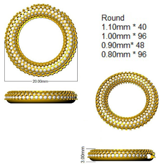 SP6165 — Pendant - 9k Yellow Gold detail